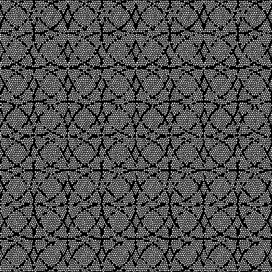 Mosaic Circle nega 