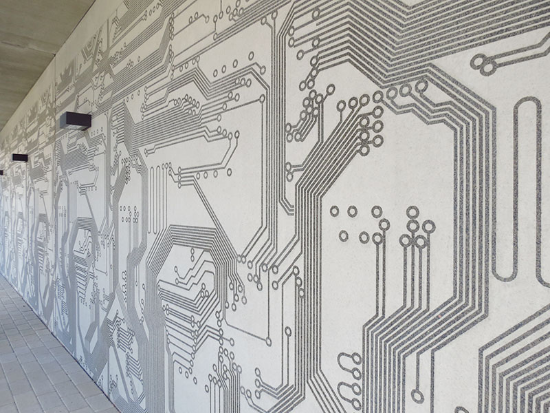 Graphic Concrete Timanttikiteenkuja Residential Building