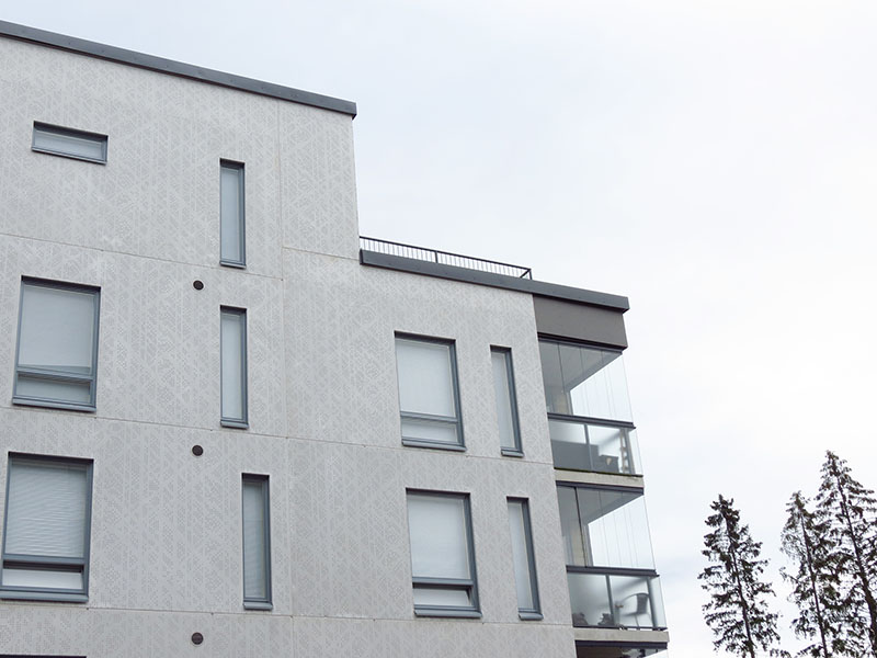 Graphic Concrete Valoviitta Residential Building