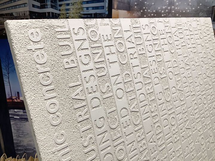 Graphic Concrete GRC Sample Slabs