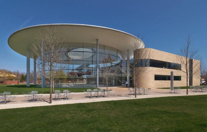 Graphic Concrete Fortaleza Hall and the Commons, SC Johnson Headquarters