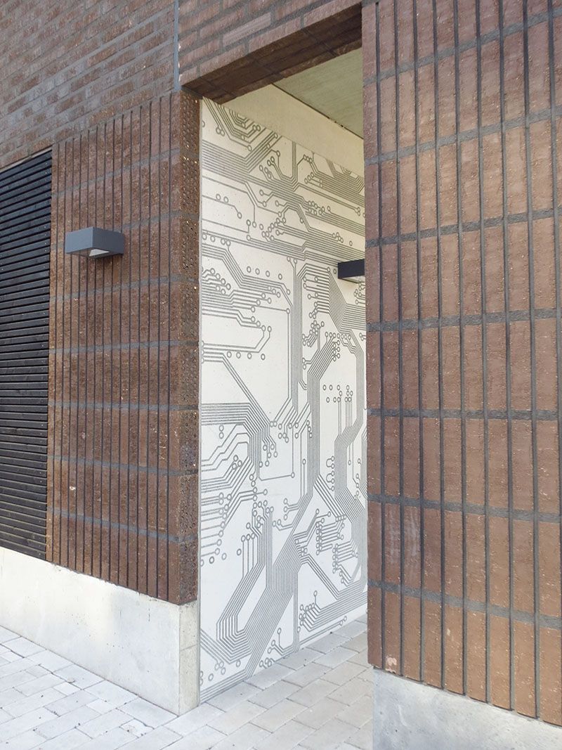 Graphic Concrete Timanttikiteenkuja Residential Building