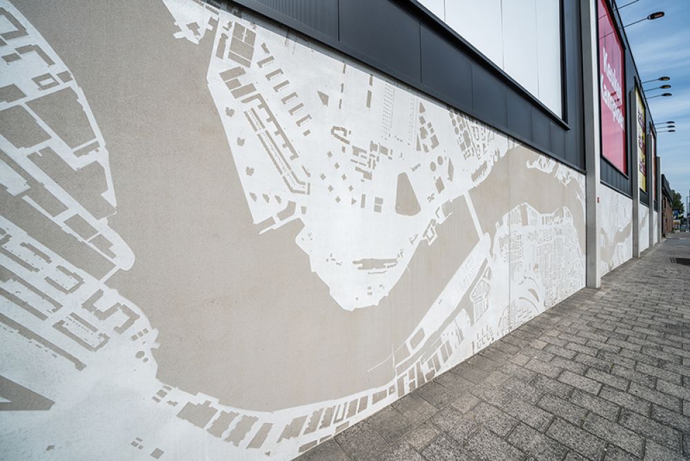 Graphic Concrete Retailcluster Stadionweg Rotterdam