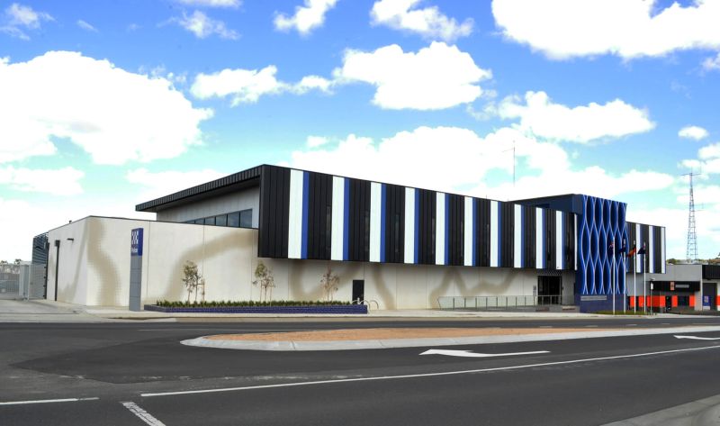 Graphic concrete Waurn police station