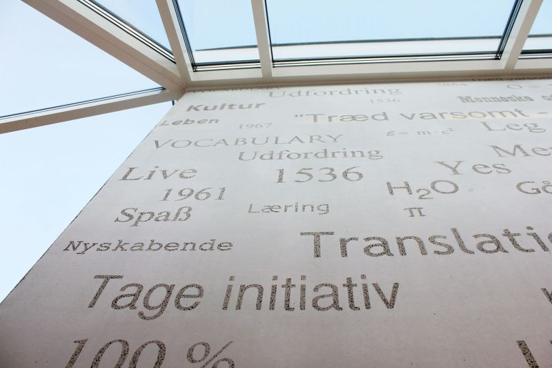 Graphic Concrete Tingager School