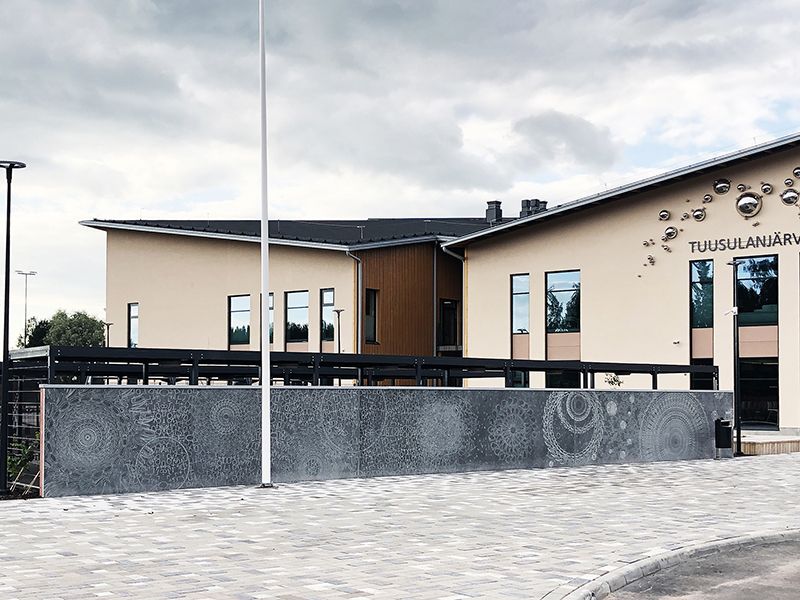 Tuusulajärvi Campus Retaining Wall