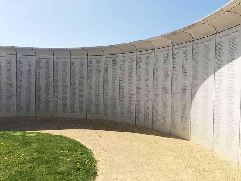 Graphic Concrete Army Flying Museum, Memorial Wall