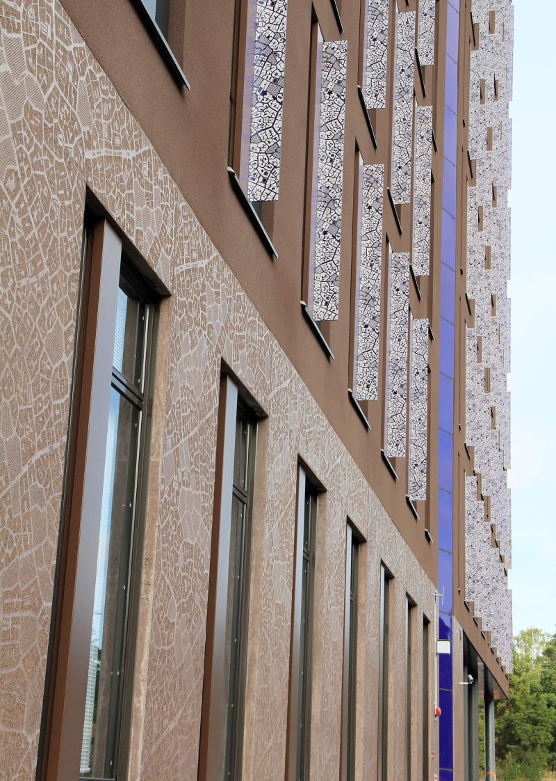 Graphic Concrete Skanska Headquarters