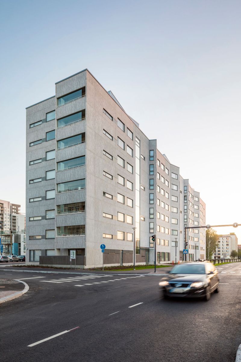 Graphic Concrete Espoo Perilänniitty Residential Building